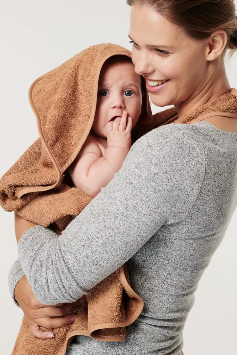 Noppies Badcapes & Wikkeldoeken | Thuis<Badcape Wearable Hooded Towel 110cm - Indian Tan