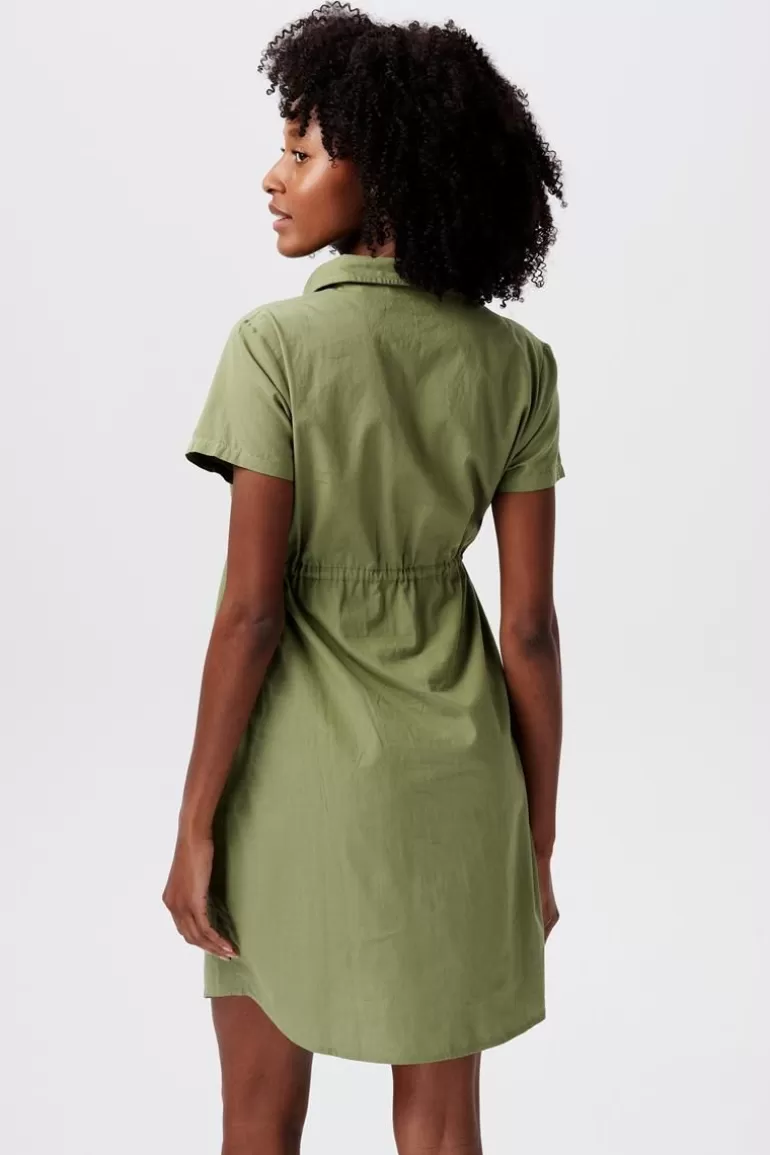 Noppies Jurken | Jurken<Jurk Met Voedingsfunctie - Olive Green