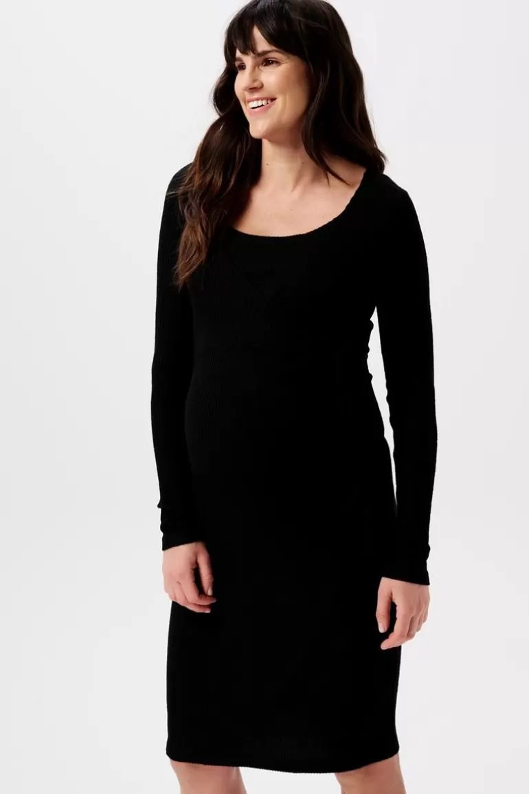 Noppies Jurken | Jurken<Jurk Met Voedingsfunctie Asa Ultra Soft Nursing Dress - Black