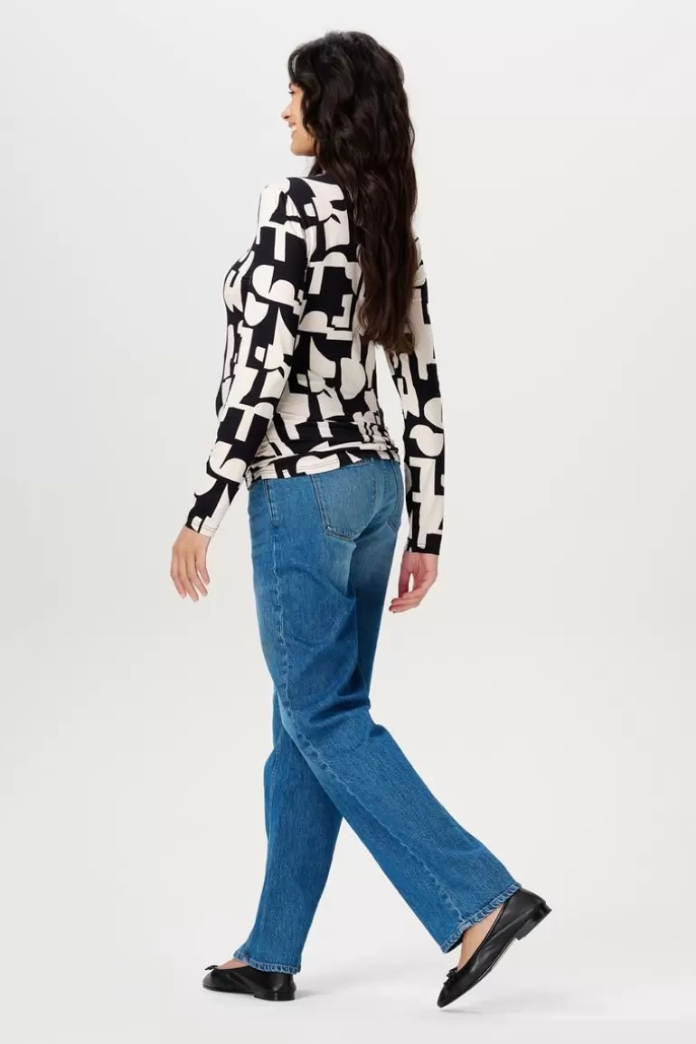 Noppies Shirts<Longsleeve Eura - Monochrome All Over Print