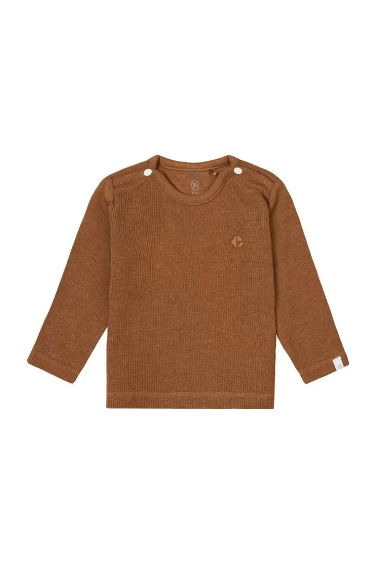 Noppies Shirts | Basics<Longsleeve Natal - Chipmunk Melange