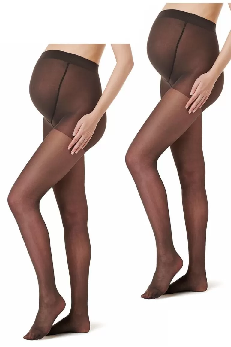 Noppies Panty's & Maillots<Panty 2-Pack Maternity Tights 20 Den - Nearly black