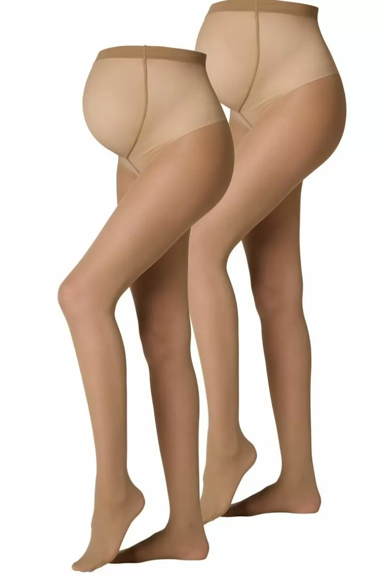 Noppies Panty's & Maillots<Panty 2-Pack Maternity Tights 20 Den - Nude