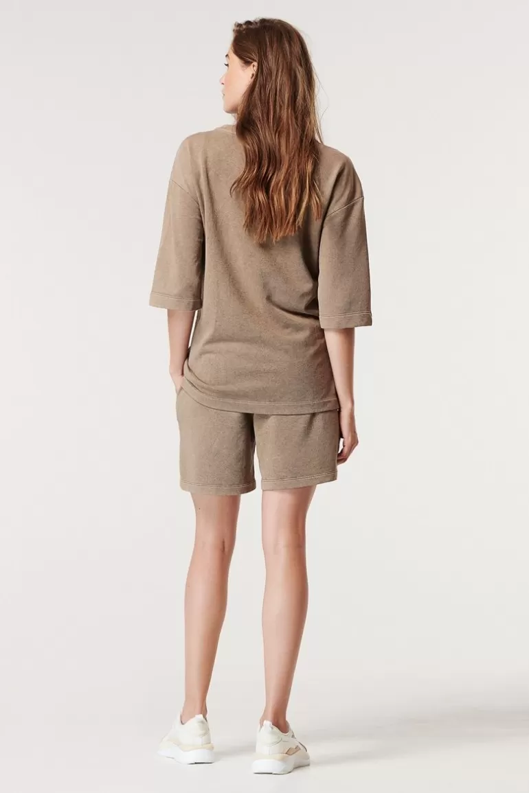 Noppies Korte Broeken | Broeken<Shorts Sweat - Desert Taupe