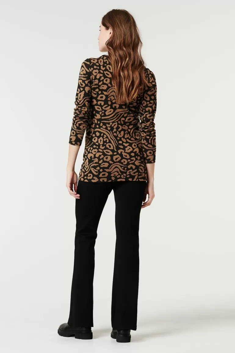 Noppies Truien & Sweaters<Trui Leopard - Toasted Coconut