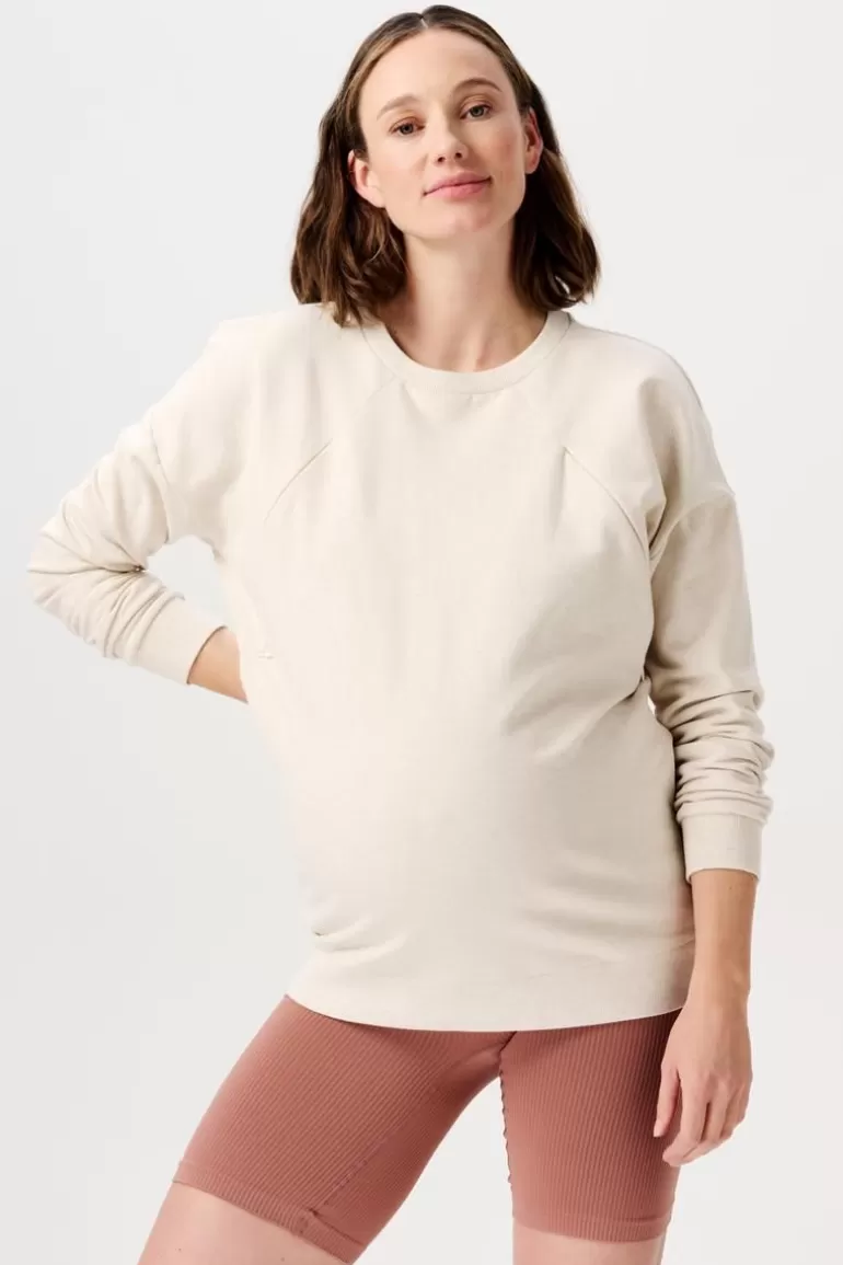 Noppies Truien & Sweaters | Truien & Sweaters<Trui Met Voedingsfunctie Lesy - Oatmeal