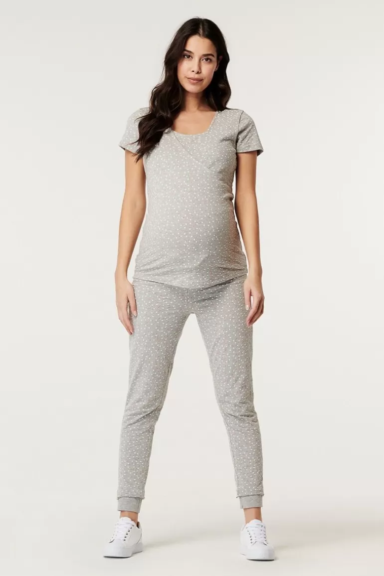 Noppies Nachtkleding & Loungewear | Ondergoed<Voedingspyjama - Light Grey melange