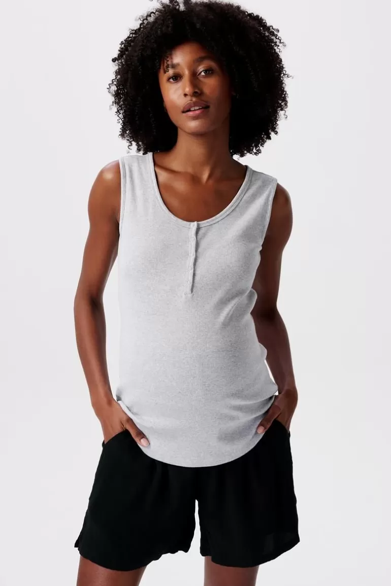 Noppies Tops | Tops<Voedingstop - Light Grey melange