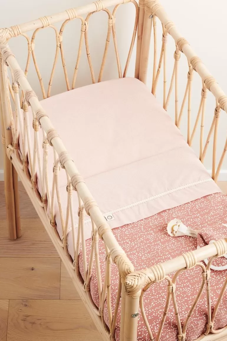 Noppies Lakens | Babykamer<Wieg Laken Teddy Fancy Dot Crib Blanket - Brick Dust