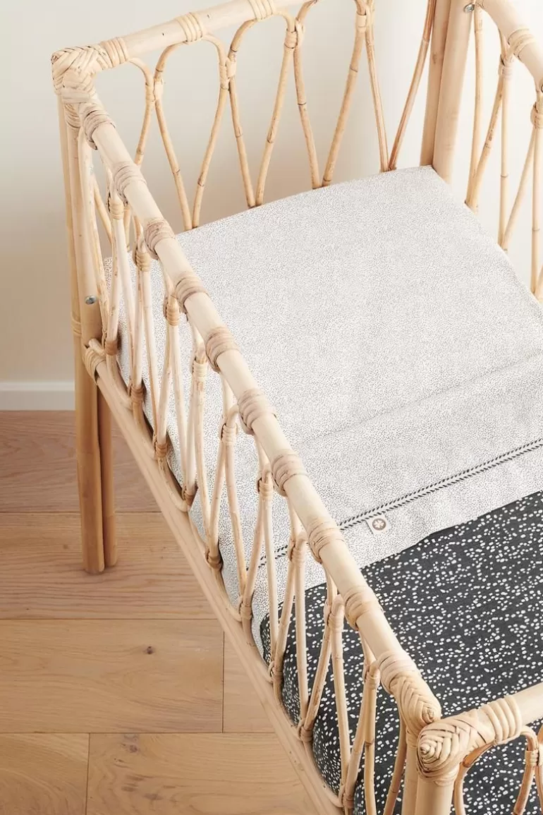 Noppies Lakens | Babykamer<Wieg Laken Teddy Fancy Dot Crib Blanket - Forged Iron